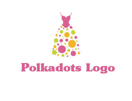 polka dots skirt vector