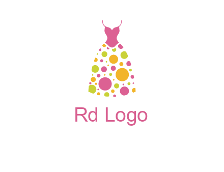 polka dots skirt vector