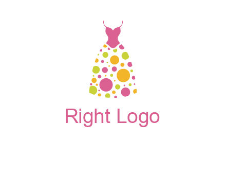 polka dots skirt vector