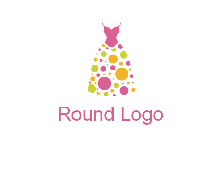polka dots skirt vector