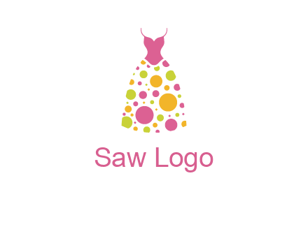 polka dots skirt vector