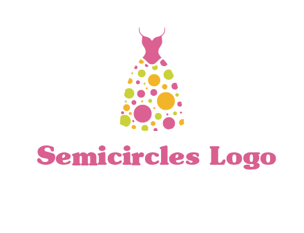 polka dots skirt vector