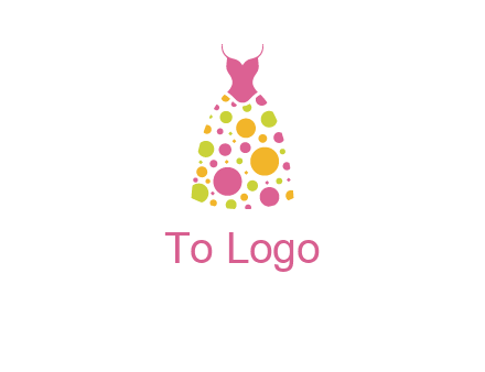 polka dots skirt vector