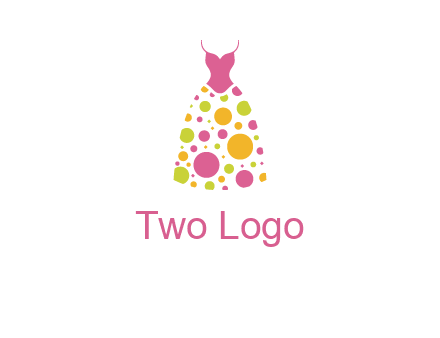 polka dots skirt vector