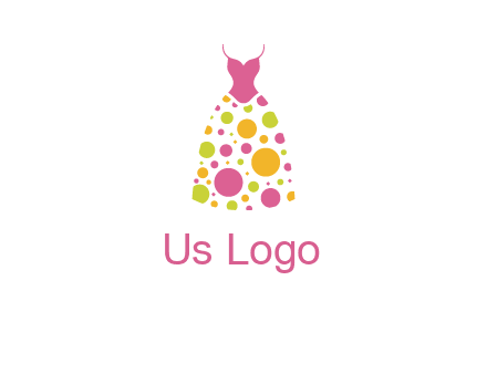 polka dots skirt vector
