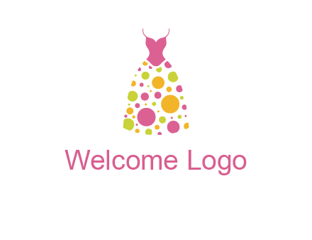 polka dots skirt vector