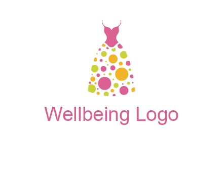 polka dots skirt vector
