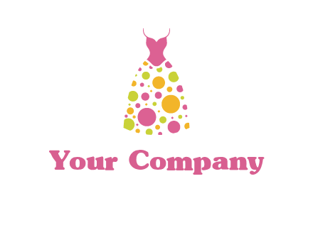 polka dots skirt vector