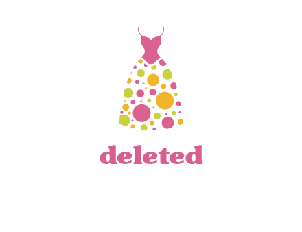 polka dots skirt vector