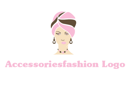 woman wearing a turban and jewelry vector