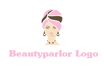 woman wearing a turban and jewelry vector