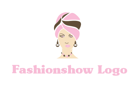 woman wearing a turban and jewelry vector