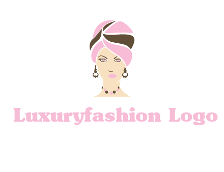 woman wearing a turban and jewelry vector