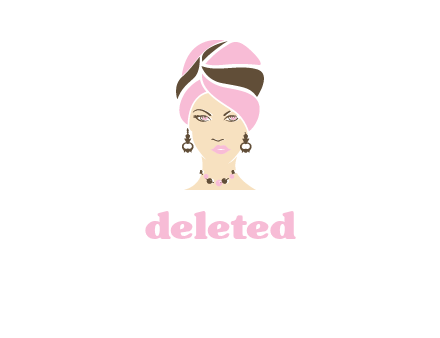 woman wearing a turban and jewelry vector