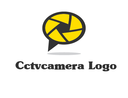 lens on speech bubble logo