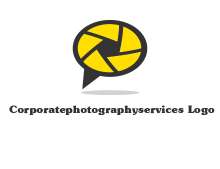 lens on speech bubble logo