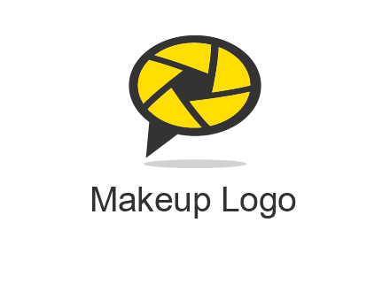 lens on speech bubble logo
