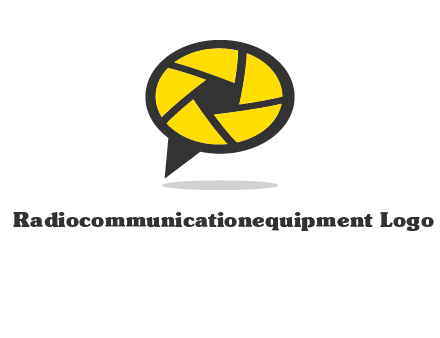 lens on speech bubble logo