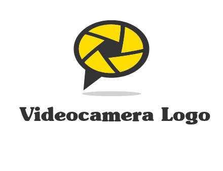 lens on speech bubble logo