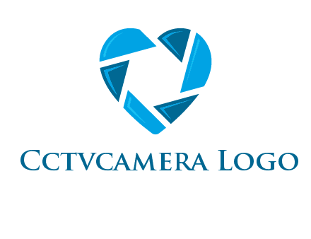 lens in a heart shape logo