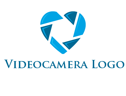 lens in a heart shape logo
