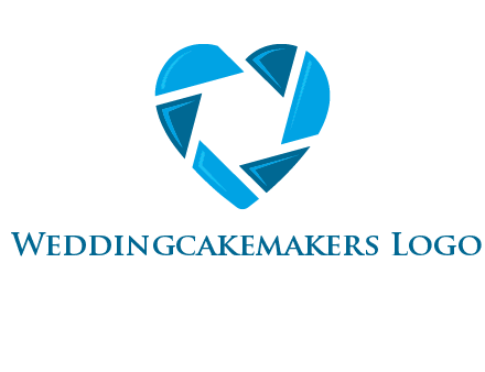 lens in a heart shape logo