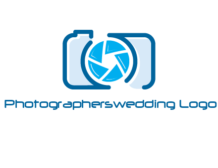 abstract image of a camera with lens logo icon