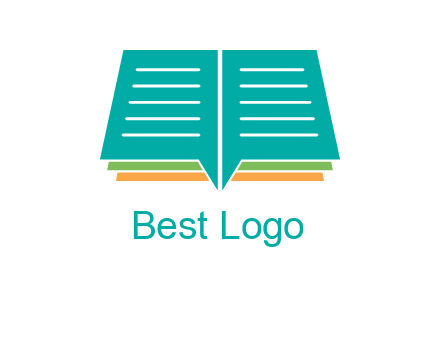 book and chat bubbles logo