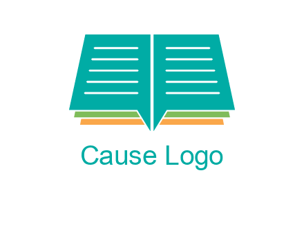 book and chat bubbles logo