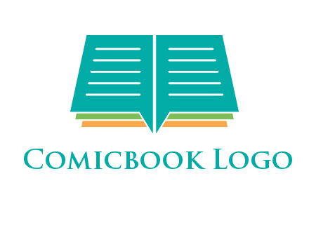 book and chat bubbles logo