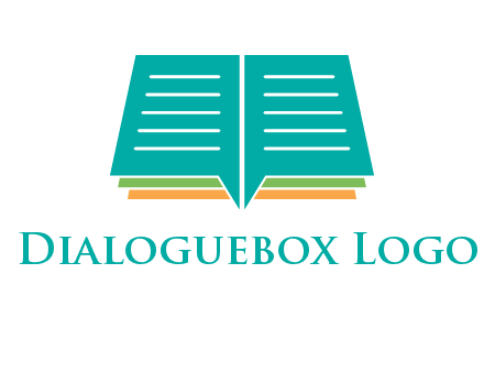 book and chat bubbles logo