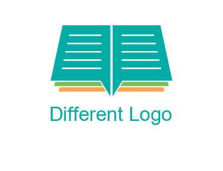 book and chat bubbles logo