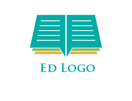 book and chat bubbles logo