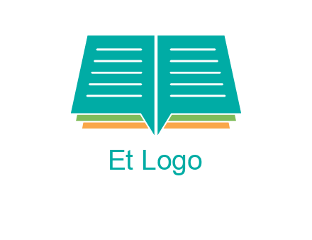 book and chat bubbles logo
