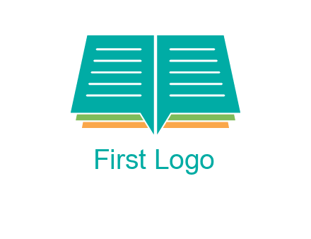 book and chat bubbles logo