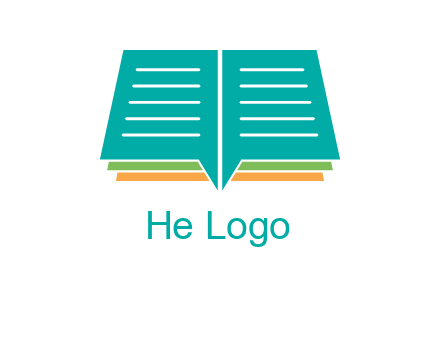 book and chat bubbles logo