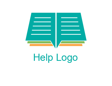 book and chat bubbles logo