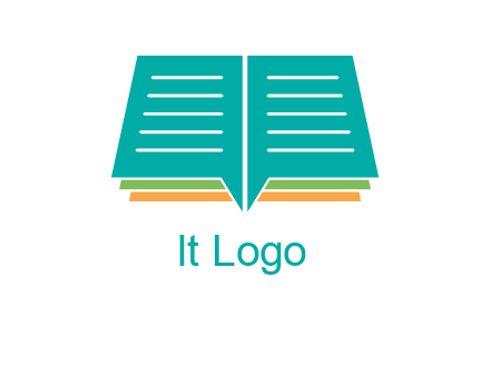book and chat bubbles logo