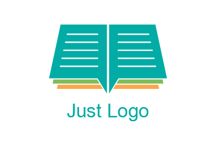 book and chat bubbles logo