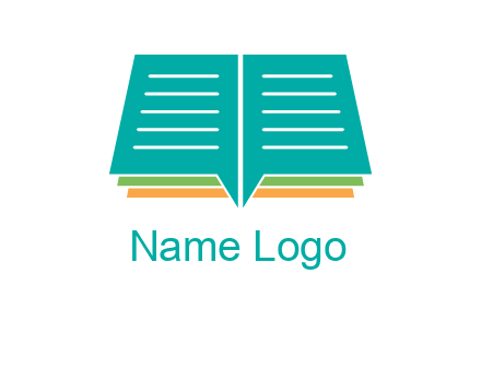 book and chat bubbles logo