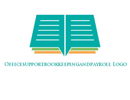 book and chat bubbles logo