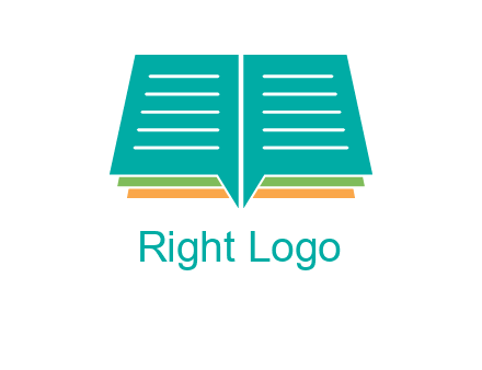 book and chat bubbles logo