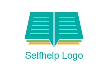 book and chat bubbles logo