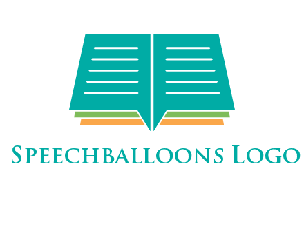 book and chat bubbles logo
