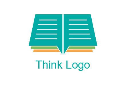 book and chat bubbles logo