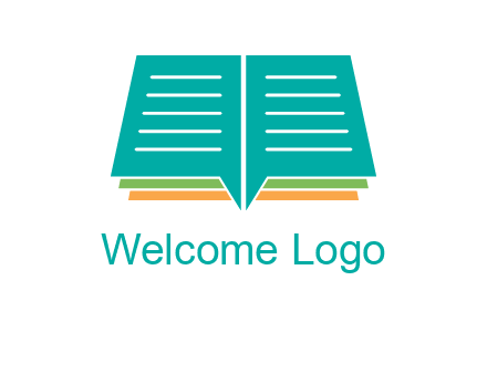 book and chat bubbles logo