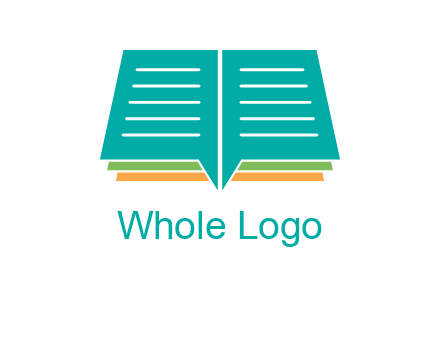 book and chat bubbles logo