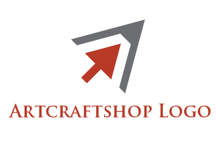 arrow cursor inside pencil tip logo