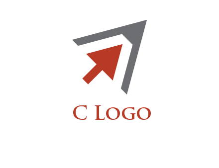 arrow cursor inside pencil tip logo