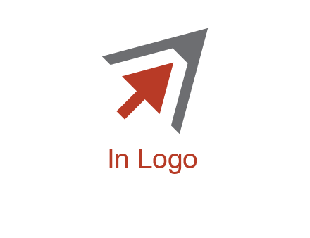 arrow cursor inside pencil tip logo